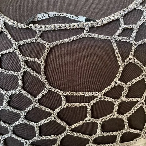 CHRISTIAN DIOR KNIT KNET TOP SIZE S/M - Picture 7 of 8